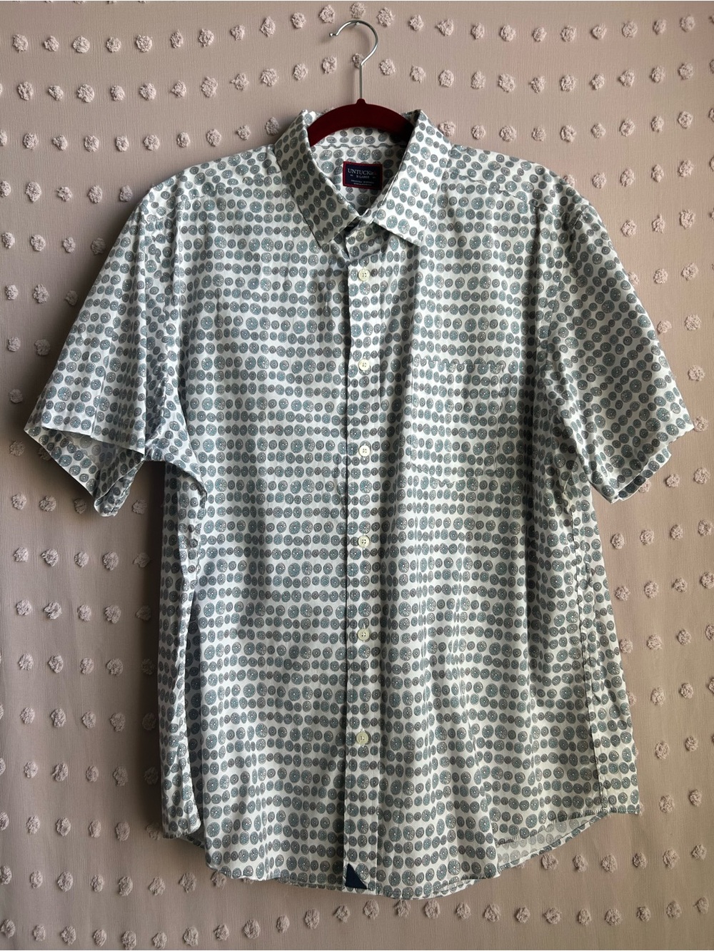 Untuckit Men’s Calona Short Sleeve Button Down Citrus Print Sz XL